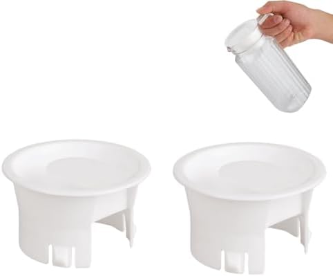 2 Pcs Food Grade Plastic Water Pitcher Lids for Glass Bistro Pitchers – Leak-Proof Design & Freshness Seal for Ultimate