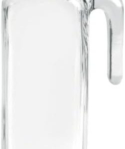 Bormioli Rocco Frigoverre Jug | 1 Liter Airtight Pitcher | Easy Pour Spout for Water, Juice, Iced Coffee & Tea | Teal Li