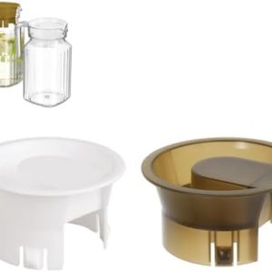 2 Pcs Food Grade Plastic Water Pitcher Lids for Glass Bistro Pitchers – Leak-Proof Design & Freshness Seal for Ultimate
