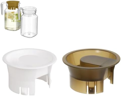 2 Pcs Food Grade Plastic Water Pitcher Lids for Glass Bistro Pitchers – Leak-Proof Design & Freshness Seal for Ultimate