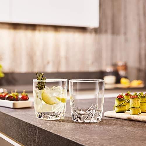 Dajar Ascot 300ml Low Tumblers | Clear Glass | Set of 6 | Perfect for Parties & Everyday Use | Stylish & Durable | 8 x 8