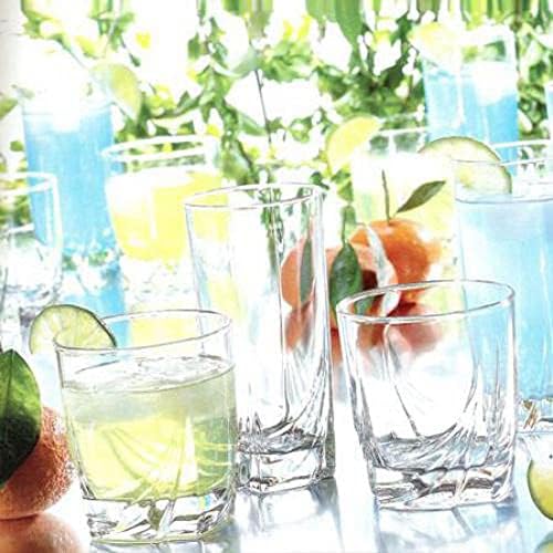 Dajar Ascot 300ml Low Tumblers | Clear Glass | Set of 6 | Perfect for Parties & Everyday Use | Stylish & Durable | 8 x 8